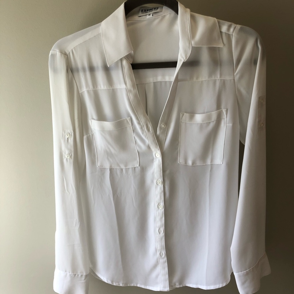 4 Different Color Express Button Down Tops - image 4